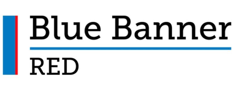 blue banner logo